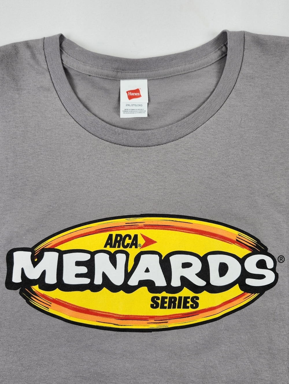 Menards ARCA Racing Series Cotton Tshirt 2XL Gray